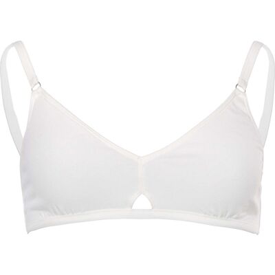 Living Crafts Bio-Damen-Bustier "AMARILLA" ohne Polster & Bügel, offwhite, Gr. L Living Crafts Bio-Damen-Bustier "AMARILLA" ohne Polster & Bügel, offwhite, Gr. L