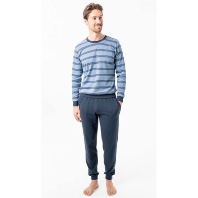Living Crafts Bio-Herren-Schlafanzug 'ALVAR', ocean blue, Gr. XL Living Crafts Bio-Herren-Schlafanzug 'ALVAR', ocean blue, Gr. XL