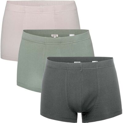 Living Crafts Bio-Herren-Boxershorts "SAGON" 3 Stk., multi/pine, Gr. M Living Crafts Bio-Herren-Boxershorts "SAGON" 3 Stk., multi/pine, Gr. M