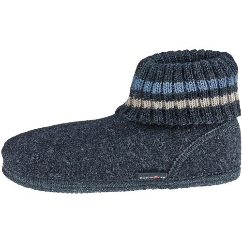 Haflinger Hüttenschuhe "Paul" graphit, Gr. 40