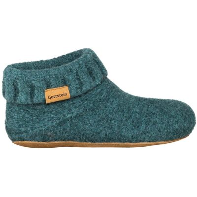 Gottstein Hausschuhe 'Knit Boot' grün melange, Gr. 41 Gottstein Hausschuhe 'Knit Boot' grün melange, Gr. 41