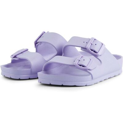 GRAND STEP SHOES Hausschuh/Pantolette "POOL TWO BUCKLE" aus EVA, pastel-lila, Gr. 38 GRAND STEP SHOES Hausschuh/Pantolette "POOL TWO BUCKLE" aus EVA, pastel-lila, Gr. 38