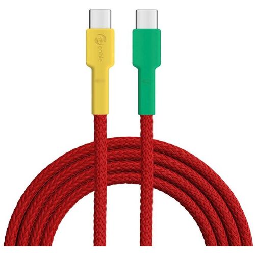 recable USB-Ladekabel "Unzertrennliche" USB-C zu USB-C 1,5 m rot