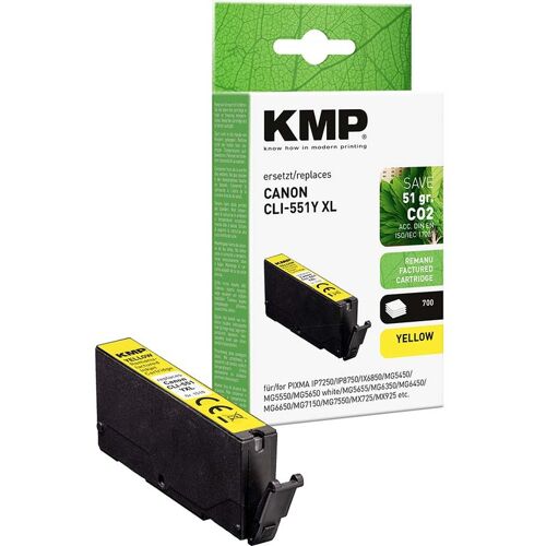 KMP Tintenpatrone ersetzt Canon CLI-551Y XL gelb