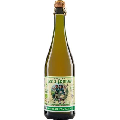 " Bio-Cidre LES 3 FRÈRES Cidre fermier Brut, 0,75 l " Bio-Cidre LES 3 FRÈRES Cidre fermier Brut, 0,75 l