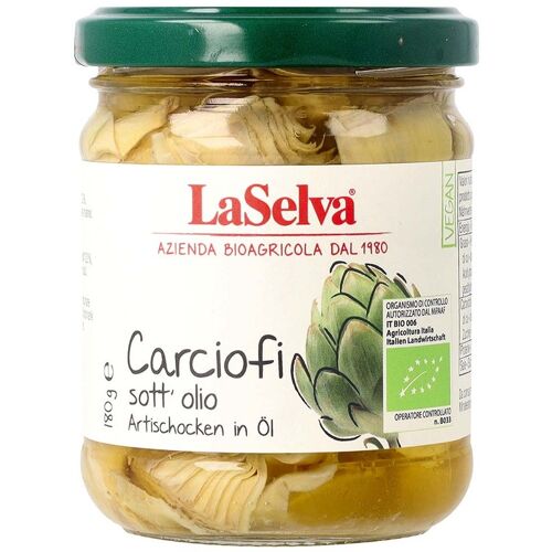 LaSelva Bio-Artischocken in Öl, 180 g