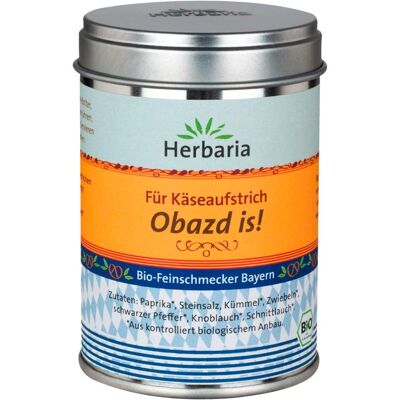 Herbaria Bio-Gewürzmischung "Obazd is!" für Käseaufstrich, 90 g Herbaria Bio-Gewürzmischung "Obazd is!" für Käseaufstrich, 90 g