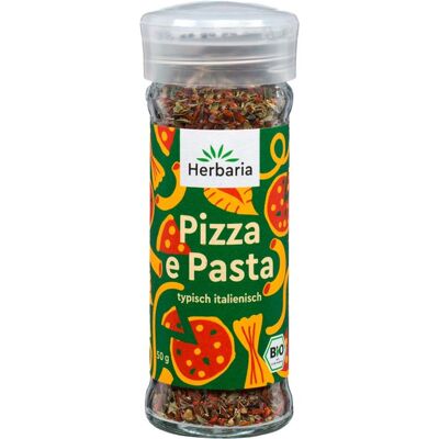 Herbaria Bio-Gewürzmischung "Pizza e Pasta" im Glasstreuer, 50 g Herbaria Bio-Gewürzmischung "Pizza e Pasta" im Glasstreuer, 50 g
