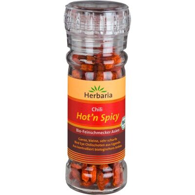 Herbaria Bio-Chili "Hot ́n Spicy" in Glasmühle, 20 g Herbaria Bio-Chili "Hot ́n Spicy" in Glasmühle, 20 g