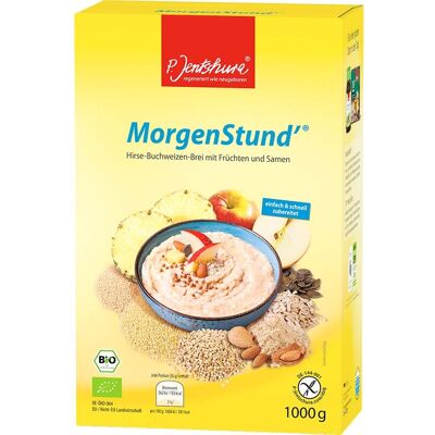 P. Jentschura Bio-Hirse-Buchweizen-Brei "MorgenStund'" basenbindend, 1000 g P. Jentschura Bio-Hirse-Buchweizen-Brei "MorgenStund'" basenbindend, 1000 g