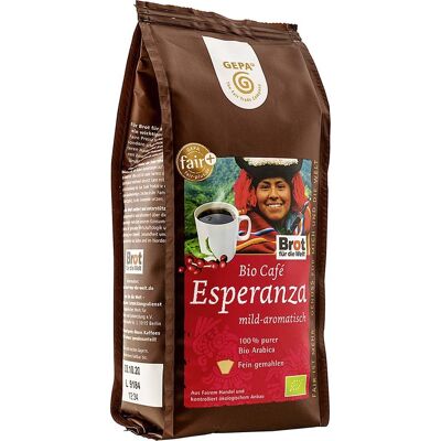 GEPA Bio-Kaffee "Esperanza", gemahlen, Mahlgrad F, 250 g GEPA Bio-Kaffee "Esperanza", gemahlen, Mahlgrad F, 250 g
