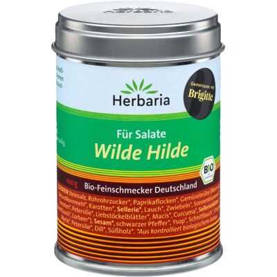 Herbaria Bio-Gewürzsalz "Wilde Hilde" für Salate, 100 g Herbaria Bio-Gewürzsalz "Wilde Hilde" für Salate, 100 g