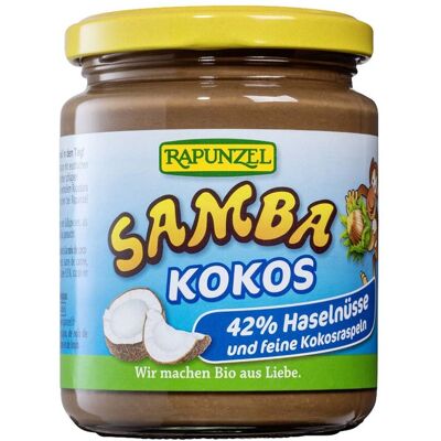 RAPUNZEL Bio-Haselnuss-Schoko-Creme 'Samba Kokos', 250 g RAPUNZEL Bio-Haselnuss-Schoko-Creme 'Samba Kokos', 250 g