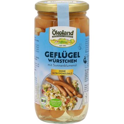 Ökoland Bio-Geflügel-Würstchen, 380 g Ökoland Bio-Geflügel-Würstchen, 380 g