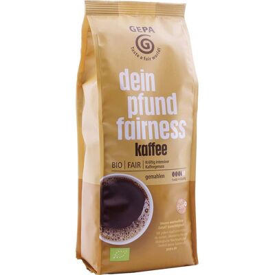 GEPA Bio-Kaffee "Dein Pfund Fairness" gemahlen, 500 g GEPA Bio-Kaffee "Dein Pfund Fairness" gemahlen, 500 g