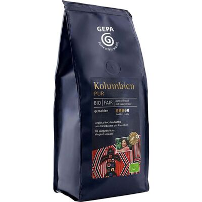 GEPA Bio Kaffee 'Kolumbien pur', gemahlen 250 g GEPA Bio Kaffee 'Kolumbien pur', gemahlen 250 g