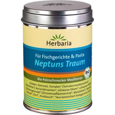 Herbaria Bio-Gewürzsalz "Neptuns Traum" für Fisch und Pasta, 100 g Herbaria Bio-Gewürzsalz "Neptuns Traum" für Fisch und Pasta, 100 g