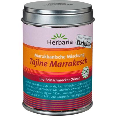 Herbaria Bio-Gewürzmischung "Tajine Marrakesch" für marokkanische Gerichte, 100 g Herbaria Bio-Gewürzmischung "Tajine Marrakesch" für marokkanische Gerichte, 100 g