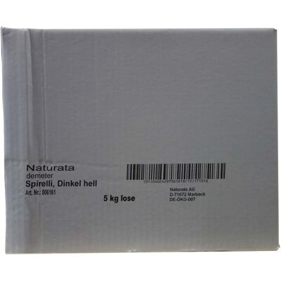 NATURATA Bio-Dinkel-Spirelli, demeter-zertifiziert, 5 kg NATURATA Bio-Dinkel-Spirelli, demeter-zertifiziert, 5 kg