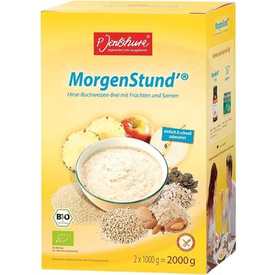 P. Jentschura Bio-Hirse-Buchweizen-Brei "MorgenStund'" basenbindend, 2000 g P. Jentschura Bio-Hirse-Buchweizen-Brei "MorgenStund'" basenbindend, 2000 g