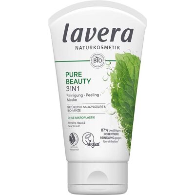 lavera Bio-3in1-Reingung, Peeling und Maske "PURE BEAUTY", 125 ml lavera Bio-3in1-Reingung, Peeling und Maske "PURE BEAUTY", 125 ml