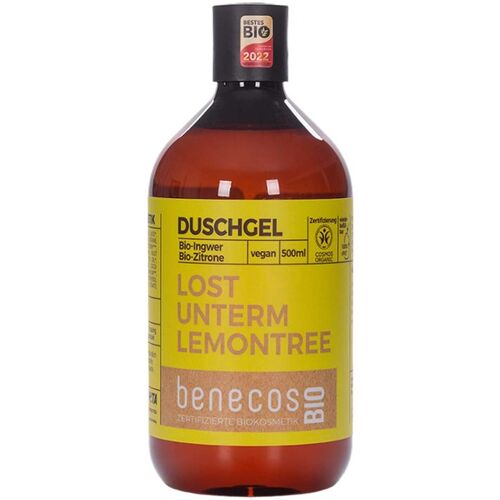 benecos Bio-Duschgel mit Bio-Ingwer und Bio-Zitrone, 500 ml