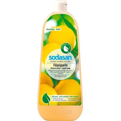 Sodasan Bio Zitrus Olive Handseife - Hand & Körper Reinigung Sodasan Bio Zitrus Olive Handseife - Hand & Körper Reinigung