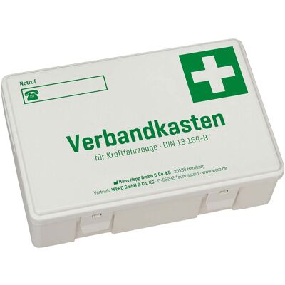 WERO Verbandkasten "Erste Hilfe Kraftfahrzeuge" nach DIN 13164-B WERO Verbandkasten "Erste Hilfe Kraftfahrzeuge" nach DIN 13164-B
