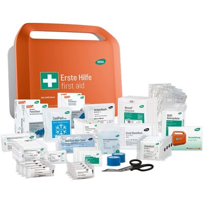 WERO Erste-Hilfe-Koffer "Smart Case" DIN 13169, groß, detektierbar, inkl. Wandhalterung WERO Erste-Hilfe-Koffer "Smart Case" DIN 13169, groß, detektierbar, inkl. Wandhalterung