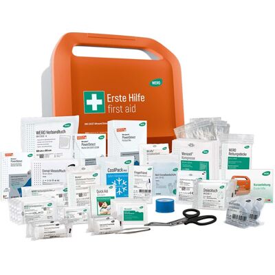 WERO Erste-Hilfe-Koffer "Smart Case" DIN 13157, klein, Allround, detektierbar WERO Erste-Hilfe-Koffer "Smart Case" DIN 13157, klein, Allround, detektierbar