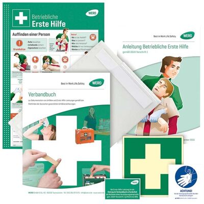 WERO Basis-Set "Verbandstelle" mit Anleitungen und Kennzeichnungen WERO Basis-Set "Verbandstelle" mit Anleitungen und Kennzeichnungen