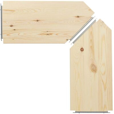 2 ABC Eckböden "Classic" B 40/80 x T 36 cm 2 ABC Eckböden "Classic" B 40/80 x T 36 cm