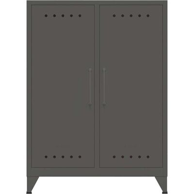 BISLEY Sideboard Fern Middle - Anthrazitgrau, 80x40x110cm BISLEY Sideboard Fern Middle - Anthrazitgrau, 80x40x110cm