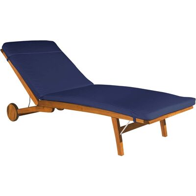 Rondo Auflage für Sonnenliege 'Talisa' 200 x 58 x 6 cm, Bezug aus Polyester, blau Rondo Auflage für Sonnenliege 'Talisa' 200 x 58 x 6 cm, Bezug aus Polyester, blau