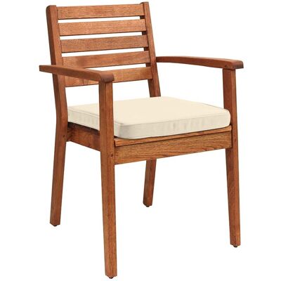 Rondo Auflage für Gartensessel 'Cavo' 47 x 46,5 x 6 cm, Bezug aus Polyester, natur Rondo Auflage für Gartensessel 'Cavo' 47 x 46,5 x 6 cm, Bezug aus Polyester, natur
