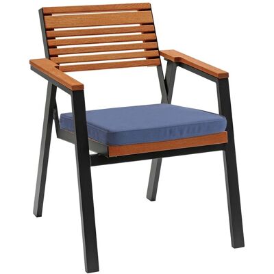 Rondo Auflage für Gartensessel 'Berrissimo' 50 x 50 x 6 cm, Bezug aus Polyester, blau Rondo Auflage für Gartensessel 'Berrissimo' 50 x 50 x 6 cm, Bezug aus Polyester, blau