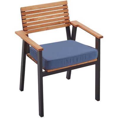 Rondo Auflage für Gartensessel 'Sassa' 45 x 42 x 6 cm, Bezug aus Polyester, blau Rondo Auflage für Gartensessel 'Sassa' 45 x 42 x 6 cm, Bezug aus Polyester, blau