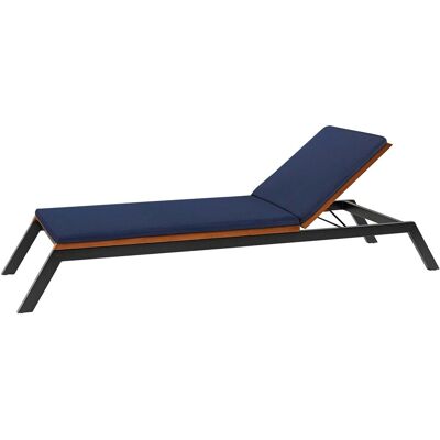 Rondo Auflage für Sonnenliege 'Sassa' 220 x 54 x 6 cm, Bezug aus Polyester, blau Rondo Auflage für Sonnenliege 'Sassa' 220 x 54 x 6 cm, Bezug aus Polyester, blau