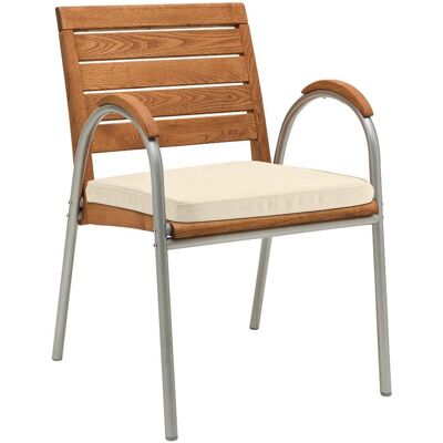Rondo Auflage für Gartensessel 'Solano' 50 x 47 x 6 cm, Bezug aus Polyester, natur Rondo Auflage für Gartensessel 'Solano' 50 x 47 x 6 cm, Bezug aus Polyester, natur