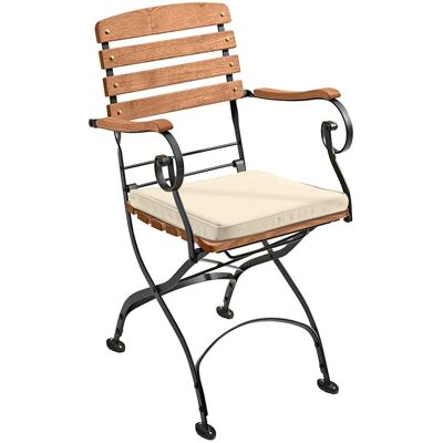 Rondo Auflage für Gartensessel 'Maja' 41 x 42 x 4,5 cm, Bezug aus Polyester, natur Rondo Auflage für Gartensessel 'Maja' 41 x 42 x 4,5 cm, Bezug aus Polyester, natur