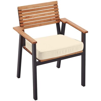 Rondo Auflage für Gartensessel 'Sassa' 45 x 42 x 6 cm, Bezug aus Polyester, natur Rondo Auflage für Gartensessel 'Sassa' 45 x 42 x 6 cm, Bezug aus Polyester, natur