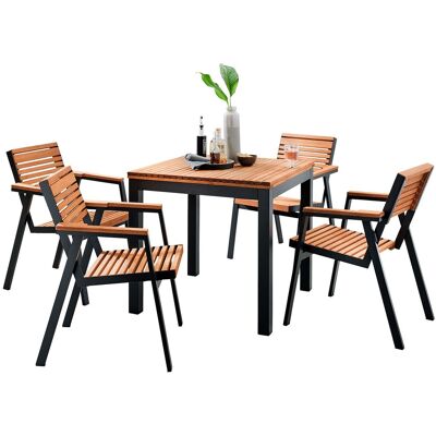 Rondo Gartenmöbel-Set 'Berrissimo', 5-teilig, 4 Sessel, 1 Tisch Rondo Gartenmöbel-Set 'Berrissimo', 5-teilig, 4 Sessel, 1 Tisch