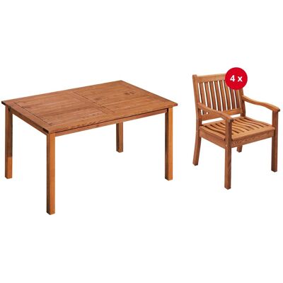 Rondo Gartenmöbel-Set 'Cansa' 5-teilig, 4 Sessel, 1 Tisch Rondo Gartenmöbel-Set 'Cansa' 5-teilig, 4 Sessel, 1 Tisch