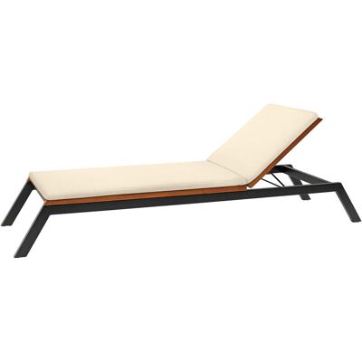 Rondo Auflage für Sonnenliege 'Sassa' 220 x 54 x 6 cm, Bezug aus Polyester, natur Rondo Auflage für Sonnenliege 'Sassa' 220 x 54 x 6 cm, Bezug aus Polyester, natur