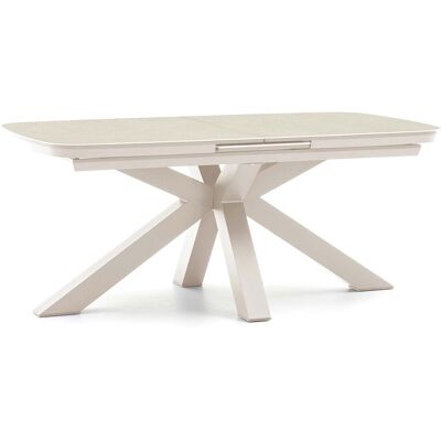 Gartentisch "Torino" B180/220 x T 100 x H 76 cm, ausz. Sinterstein, Aluminium, sand Gartentisch "Torino" B180/220 x T 100 x H 76 cm, ausz. Sinterstein, Aluminium, sand