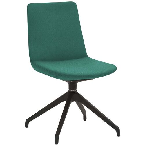 Besucherstuhl "2008" mit Sternfuß-Gestell, petrol