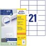 Avery Zweckform 4.620 Zweckform Etiketten "3652" 70 x 42,3 mm, A4