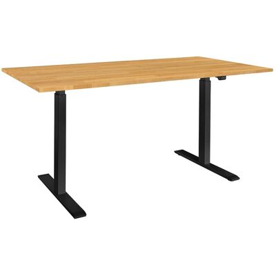 memo Höhenverstellbarer Schreibtisch "ON" schwarz, Buche massiv, B 160 x T 80 cm memo Höhenverstellbarer Schreibtisch "ON" schwarz, Buche massiv, B 160 x T 80 cm