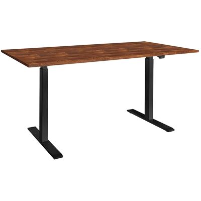 memo Höhenverstellbarer Schreibtisch "ON" schwarz, Robinie massiv, B 180 x T 60 cm memo Höhenverstellbarer Schreibtisch "ON" schwarz, Robinie massiv, B 180 x T 60 cm