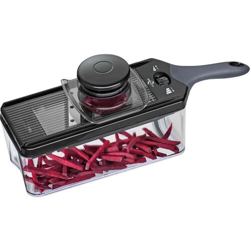 Gemüsehobel "Vario" mit Auffangbehälter, schwarz